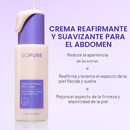 GoPure - Crema abdominal reductora de estrías y celulitis.