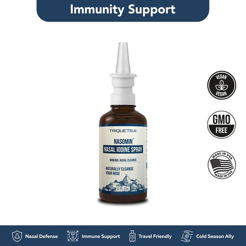 Spray Nasal de Yodo — Limpieza nasal profunda.