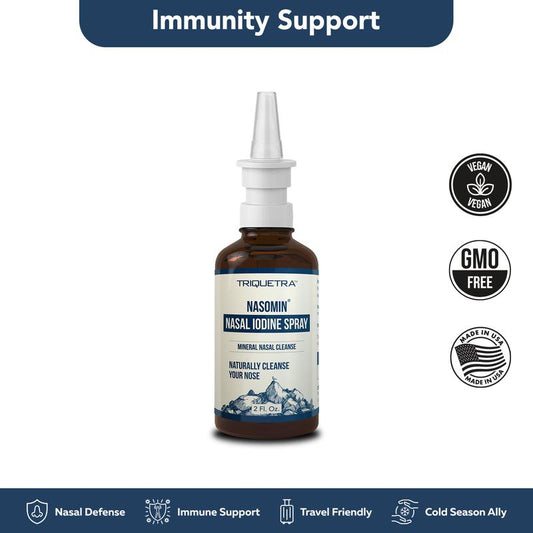 Spray Nasal de Yodo — Limpieza nasal profunda.