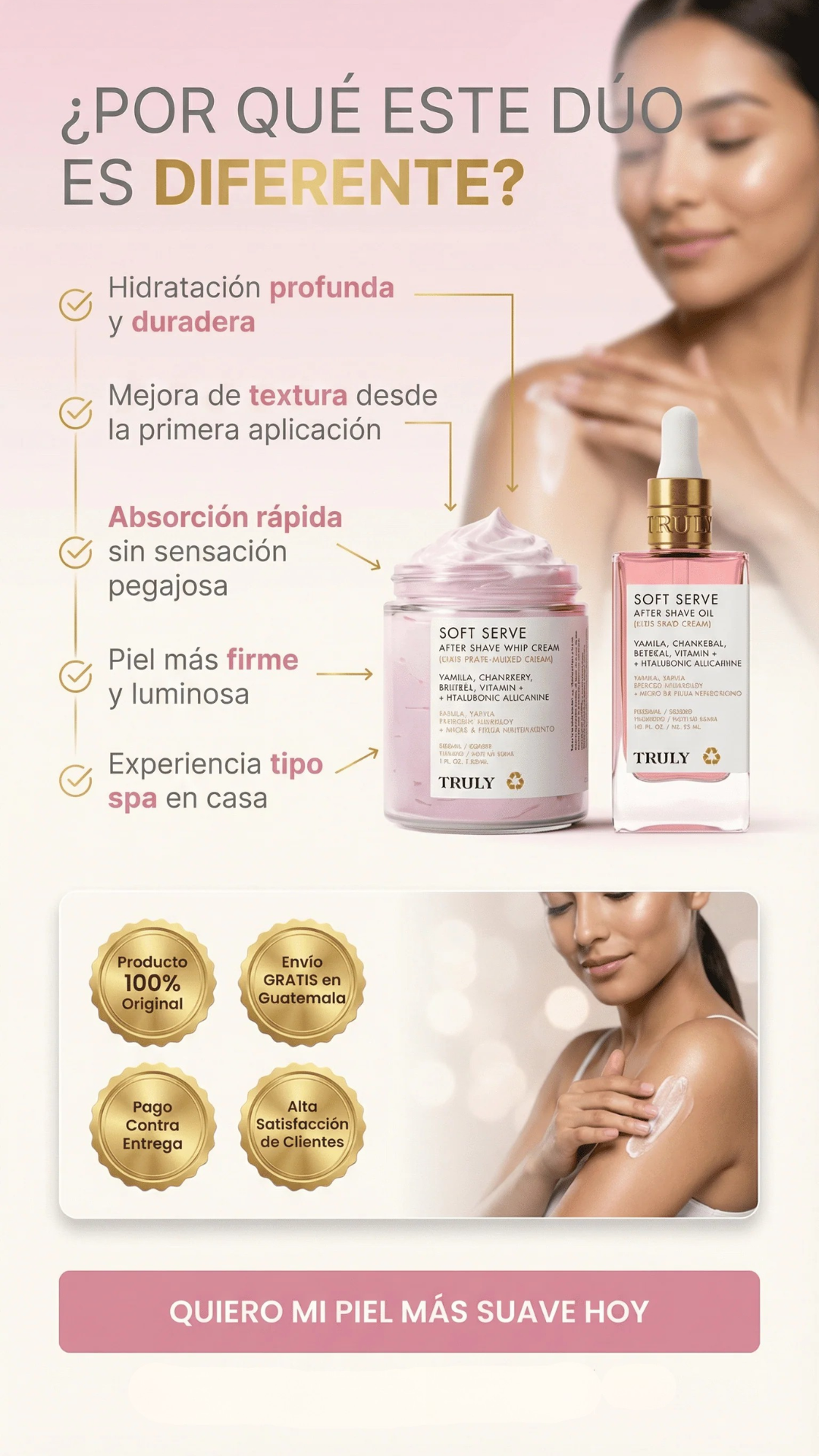 🍓 Dúo truly Post‑Depilación Premium: Calmante + Hidratante 🍓